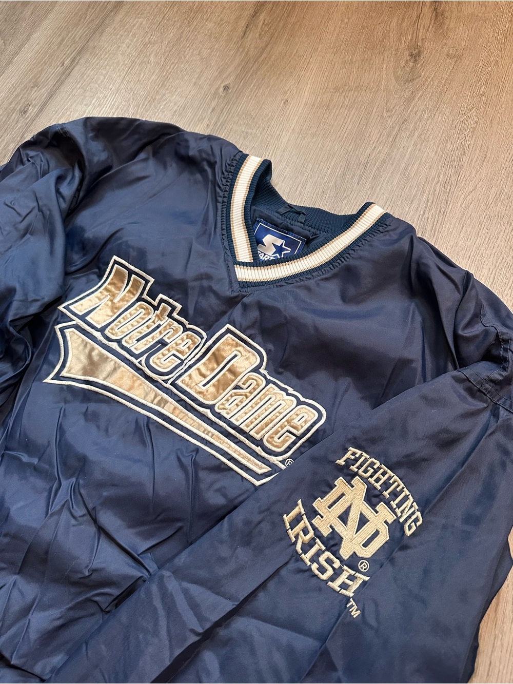 Vintage Starter Notre Dame (Fighting Irish) Pullover Jacket